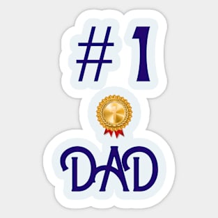 number one dad design Sticker